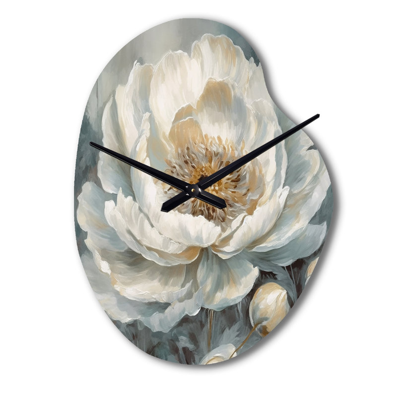 Horloge murale asymétrique en métal Lastra, Petit