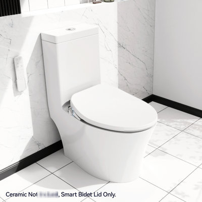 Luxury Electric Toilet Seat: Nozzle Self-Cleaning, Warm Air Dryer Seat Featuring Strong Weak Massage, Adjustable Flow Rate, Heated