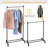 Natron 57.48'' Polypropylene Plastic Rolling Clothing Rack