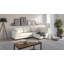 Corner Sofa And Footstool with Wooden Legs In Scandinavian Style Knutsford-58350958-58350951