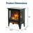 Freestanding Electric Fireplace