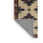 Tapis art déco brun lavable à la machine-1266432402