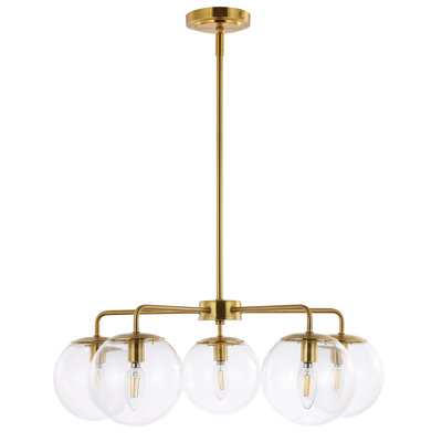 Rattana 5 - Light Dimmable Globe Chandelier