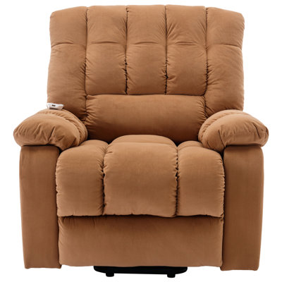 Massage Recliner Chair Electric Power Lift Recliner Chairs With Heat, Vibration, Side Pocket For Living Room, Bedroom -  Latitude RunÂ®, 651B1027145F4741851504EB882C838E