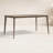 Bowery Rectangular Acacia Outdoor Dining Table With Umbrella Hole , 67'' in. W 35'' in. D