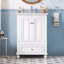 Meuble-lavabo de salle de bain avec lavabo en céramique à portes à fermeture douce et tiroir divisé-18476650