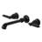 Kingston Brass English Country Two-Handle 3-Hole Wall Mount Bathroom Faucet-138765514-139618834