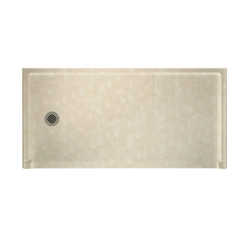 30'' W 60'' D Rectangular Single Shower Base, Left-Hand, Bone