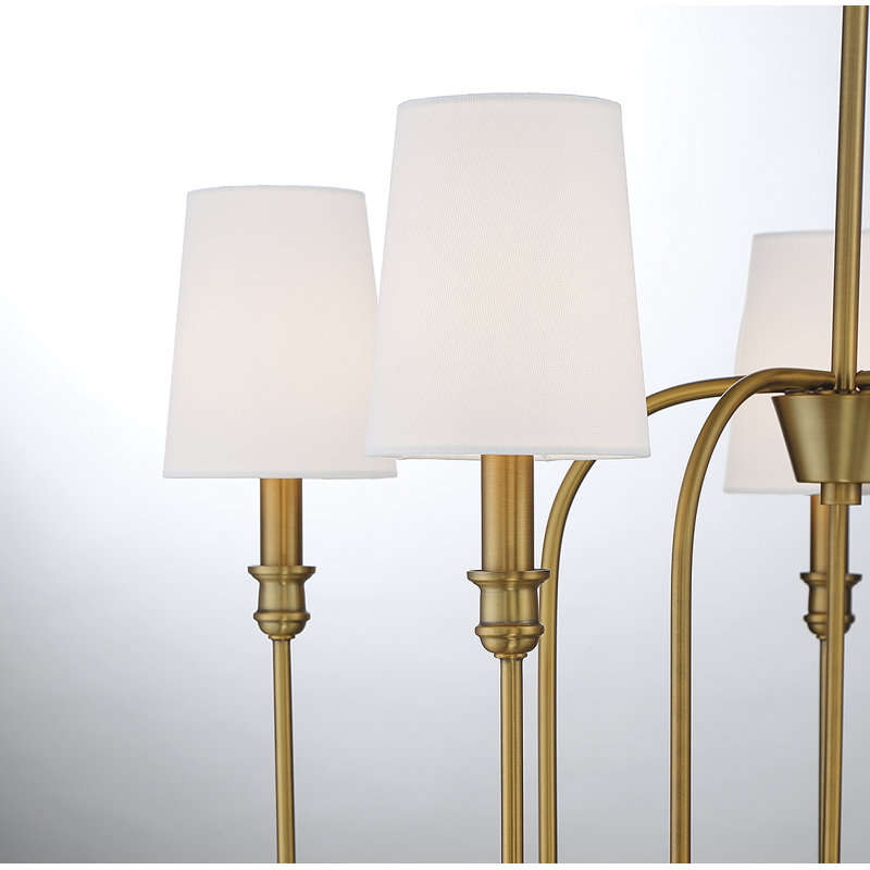 Sanibel 5-Light Chandelier, Laiton naturel