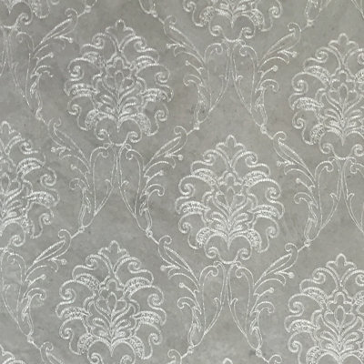 Metallic Damask Sheer | Sheila Fabric_SHEILA