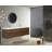 83.3" Wall Mounted Double Bathroom Vanity Set