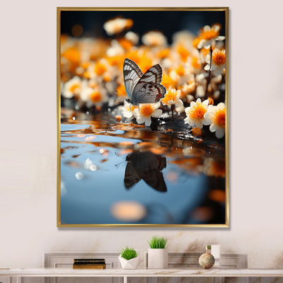 " Orange Butterfly Floating Wonder "