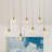 7-Light Glass Kitchen Island and Cluster Pendant -2110260153