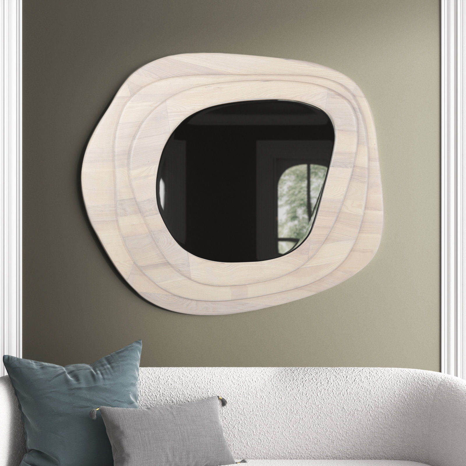 Slater 56" Oak Accent Mirror