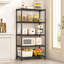 Jointed Steel Shelving Unit with Adjustable Shelves and Levelling Feet