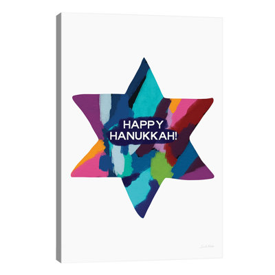 Hanukkah by Linda Woods - Wrapped Canvas Print