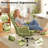 Big and Tall Cross Legged Office Executive Chair with Footrest and Convertible Infinite Gear Armsrest-922818712