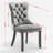 5 Pieces Modern Farmhouse Natural Round Dining Set with Mid-century High-end Tufted Dining Chair Set for 4-1225379493-1225379488-1225379491