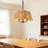 Bohemian 3-Light Pendant Light With Adjustable Chain,, Matte Black Finish For Dining Room Kitchen Island