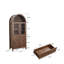 Armoire en dôme, fabriquée à partir de matériaux de haute qualité et de fabrication antique, avec un grand espace de rangement, noyer