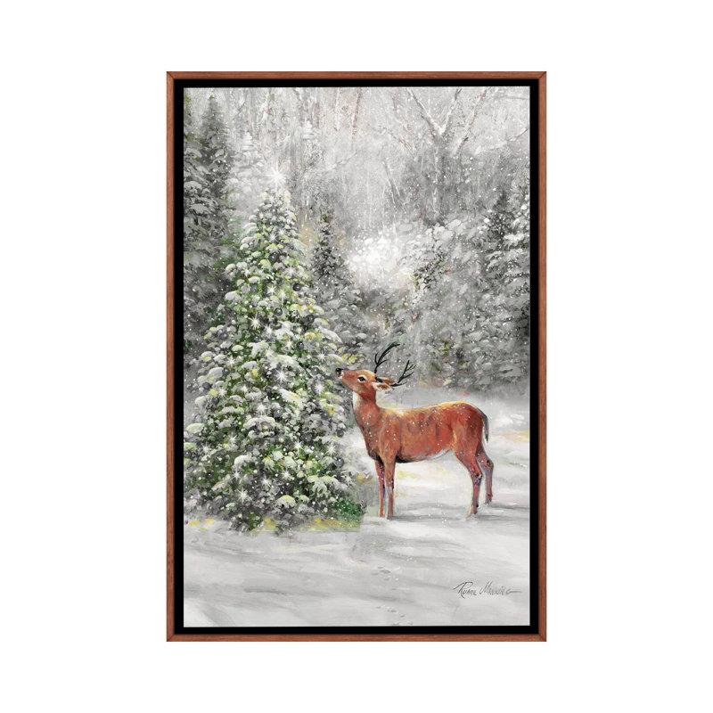 Winter Wonder - reproduction d'art murale encadrée, H 48 po x l 32 po, Reproduction encadrée sans passe-partout, Brun