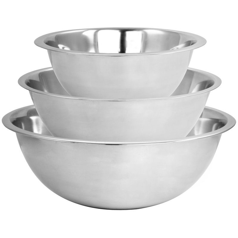 Ensemble de 3 bols à mélanger en acier inoxydable Martha Stewart