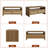 Coffee Table With Storage, 2 Tiersmid Century Rattan Console Coffee Table