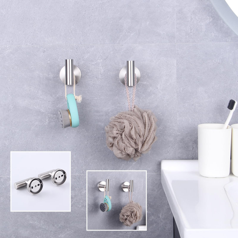 2.75 " Stainless Steel Wall Mounted Towel Bar, Silver