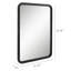 Edhem Metal Rectangle Wall Mirror-776089223