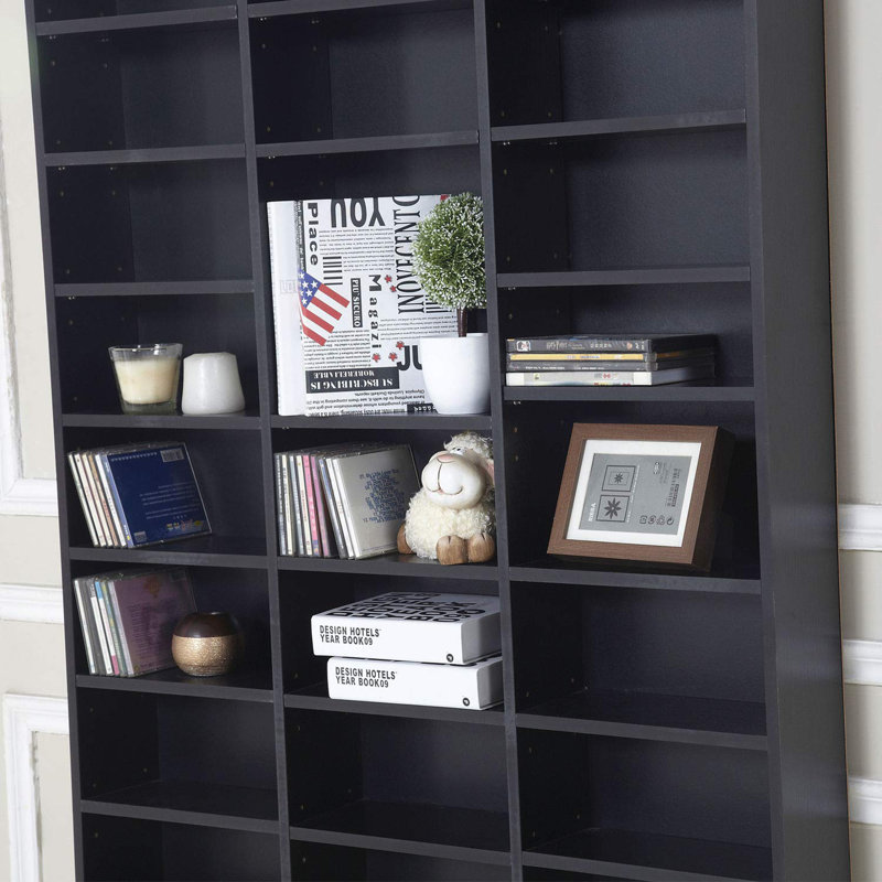 195 cm H x 102 cm W Book Display Bookcase, Black
