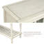 Console gris antique pour le style de rangement du salon - Finition avec-121047808