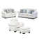 Akimos 4 - Piece Living Room Set