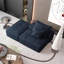 1 repose-pieds modulaire et 1 canapé (bleu) surdimensionné avec coussins moelleux, sans assemblage, idéal pour les réunions de famille et la détente-1808079231