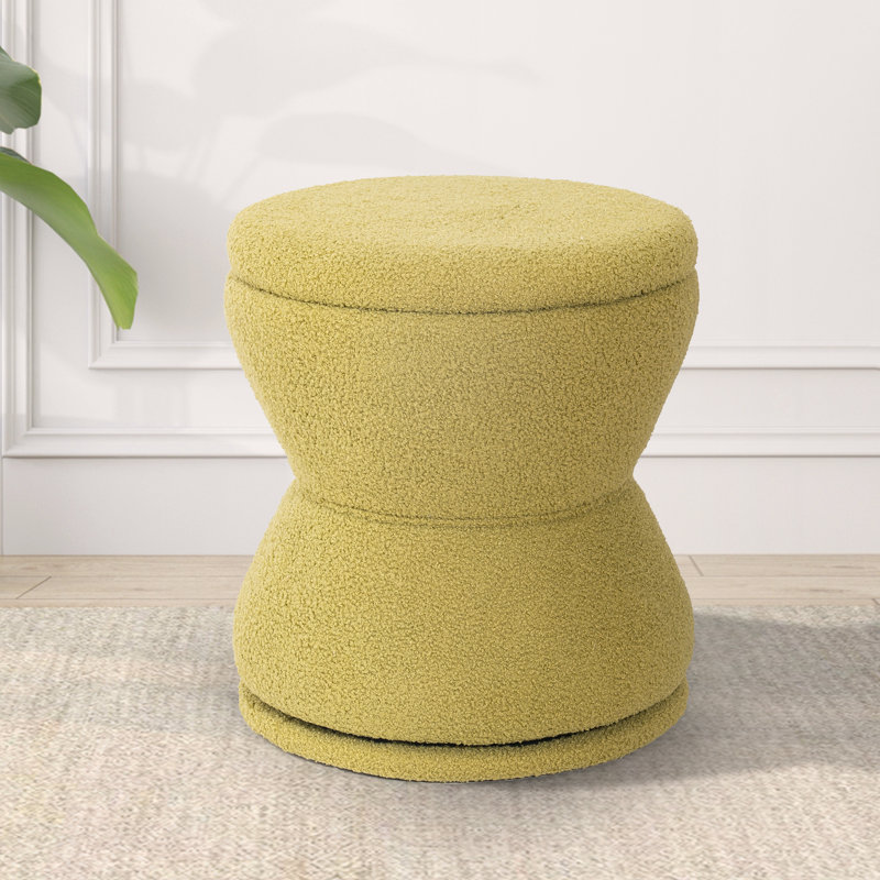 Repose-pieds pivotant à 360 degrés avec rangement, table basse moderne avec repose-pieds Boucle pour salon, chambre de maquillage, chambre à coucher