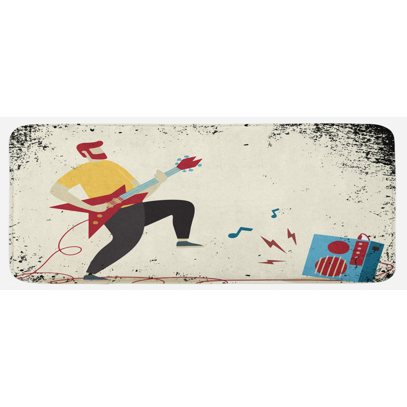 Tapis de cuisine rock and roll