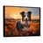 Black Floater Framed