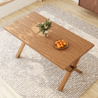 Kristofer Kitchen Dining Table with Storage Shelves