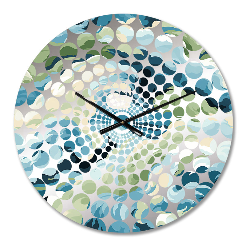 Coastal Concealment Flow - Abstract Wall Clock, Small