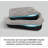 Bedgear Performance Dog Bed - Medium/Large - Durable and Washable Cover