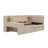 Upholstered Twin Size Daybed With Desk Integrated 2-Shelf, L-Shaped Day Bed With Drawers And Bookshelf-114207922
