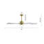 Ventilateur de plafond à 6 pales en plastique ABS avec moteur à courant continu réversible à 6 vitesses, transparent et doré-1133813114-1133812979