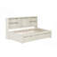 Structure de lit simple avec tablettes latérales, deux tiroirs et port USB intégré-98737259