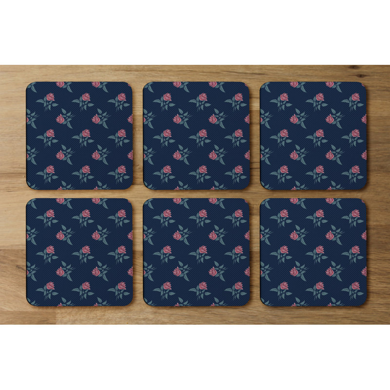 Square 6 Piece Coaster Set