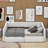 Twin XL To King Size Upholstered Daybed With Drawers-1077615606