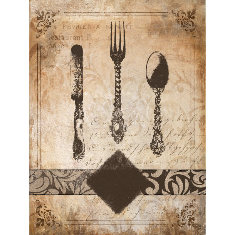 Silverware - Painting Print, 76cm H x 51cm W, Wrapped Canvas