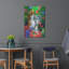  «Chiots et chaton sous l'arbre» par Geraldine Aikman, art mural en métal, 24 po x 36 po-632674569