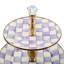 Violet Check Two Tier Sweet Stand