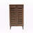Zakrzewski 2-Door Shoe Cabinet in Walnut Brown Finished Wood, 42.03'' H X 23.53'' W X 13.23'' D-1262554163