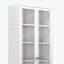 Armoire de rangement autoportante en métal de 72 po de hauteur avec portes en verre - 5 tablettes réglables pour la cuisine, le garde-manger ou la salle de bain