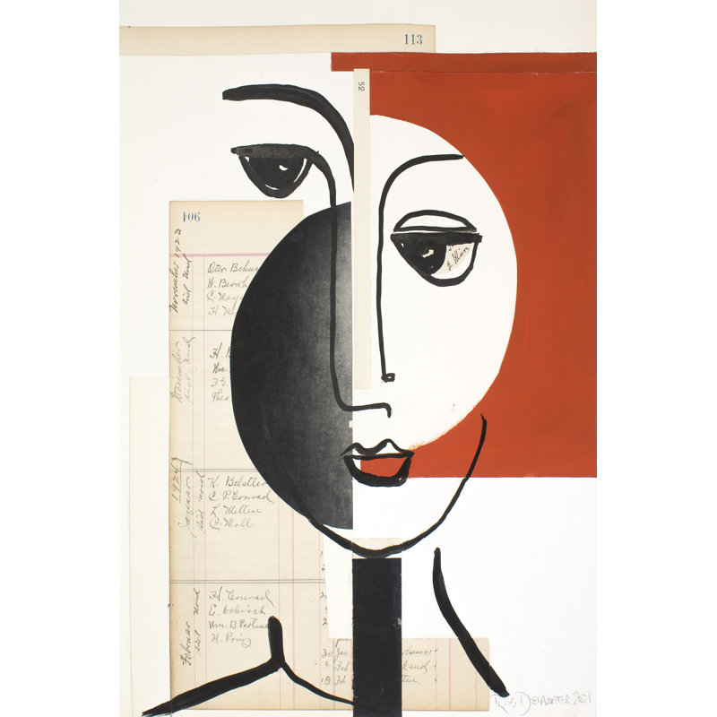 Faces Of A Century IV by Rob Delamater - Wrapped Canvas Painting, 91cm H x 61cm W